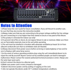Wiwreenm DJ Controller 384CH Fog DMX-512 DJ Controller Support 30 Banks 8 Scenes 24 fixtures Stage Lighting Console for Program Editing of DJ Lights Show Bar Club Live