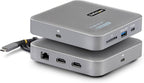 StarTech.com 7-in-1 USB C DisplayLink Dual Monitor Docking Station, 4K 60Hz HDMI Dock for MacBook M1 M2 M3 M4 & Windows, USB 10Gbps Hub, Gigabit Ethernet, SD, 100W PD, 22in (56cm) Cable