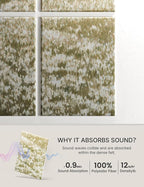 Wall Art Acoustic Panels,47''X31''Sound Absorbing Panels-8-Pack with 50 Adhesive Tabs, Panels for Living Room and Recording Studio, Offices-A Vast Summer Landscape