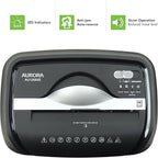 Aurora AU1208XE Anti-Jam 12-Sheet Crosscut Paper/Credit Card Shredder with 4.8 Gallon Wastebasket