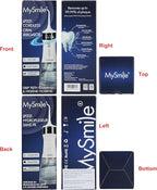 MySmile LP221 Cordless Water Flossers for Teeth with UVC Light Sanitizer and OLED Display, 335ML 4 Modes Water Teeth Cleaner Picks for Teeth Cleaning and Water Flossing (Pearl White)