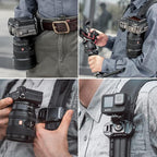PGYTECH Beetle Camera Clip with Plate for Cameras & Action Camera Quick Release System for Sony, Nikon, Fuji, DSLR Action Camera Backpack Camera Strap Mount (for Action Camera&Cameras)