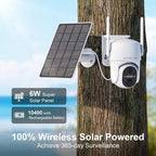 4G LTE Cellular Security Camera No Internet Needed, No wifi Security Camera Outdoor wireless, Wireless Security Cameras Outdoor with SIM Card, 360 PTZ, Human Sensor, SD/cloud, 2-way Talk, IP66