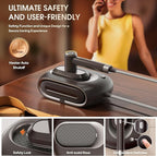 Newbealer 2In1 Pro Steam Station Iron, 1550W Turbo 3-level Steam & 3 Dry Heat Modes for Clothes, 30s Heat Up, 1.2L Tank, Auto-Off, Self Cleaning, Innovative Storage for Home & Hotel (Brown)