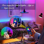 DAYBETTER Led Strip Lights Smart with App Control Remote, 2835 RGB for Bedroom, Music Sync Color Changing for Room Party 200 ft (2 Rolls of 100 ft)
