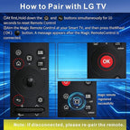 Universal Magic Remote Compatible with LG TV Remote replacment, LG Magic Remote MR25GN 2025 Includes AI, Pointer, Alexa Voice