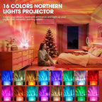 LZHYWEI Northern Lights Projector, 16 Colors Aurora Lamp Galaxy Projector fot Teens with Remote Control and Aurora Drift Effects for Bedroom Night Light for Kids, Christmas Gift for Boys & Girls