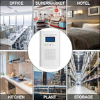 Plug in Combination Gas & Carbon Monoxide Detectors - Natural Gas Detectors & Carbon Monoxide Alarm for Home, Co Detector & Gas Detectors with Digital Display,Holds 9V Battery (not Included)