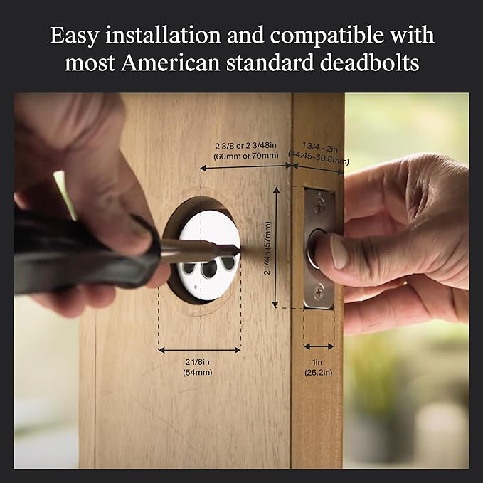 Level Lock+ (Matter) Smart Lock - World's Smallest, Most Advanced Matter-Over-Thread Deadbolt Plus Apple Home Key - Keyless and Remote Access via Apple, Alexa, Google Home, SmartThings (Matte Black)