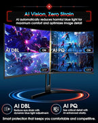 SANSUI 34 Inch UWQHD 200HZ Curved Gaming Monitor, FastVA 3440x1440P Ultrawide 1500R Curved Gaming Computer Monitor 21:9 with PIP PBP, AI Tech Enhance, 2xHDMI2.1 DP1.4Ports(HDMI2.1 Cable Incl.)