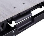 Rocelco Standing Desk Converter 31.5 Inch Sit Stand Up Dual Monitor Tabletop Riser with Tablet Mount, Height Adjustable Home Office Workstation - Deep Keyboard Tray for Laptop Mouse - Gray (R VADRG)
