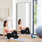 30x72inch Bathroom Mirror, Black Rectangle Mirror with Thin Frame, Large Rectangular Wall Mirrors for Bathroom, Living Roomm, Hair Salon, Big Farmehouse Mirror Hang Horizontal/Vertical