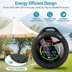 Portable Carbon Monoxide Detectors, 6-in-1 CO Detector, CO/O2/Temperature/Humidity/Altitude/Atmospheric Pressure, Portable Oxygen Detector with Alarm & Color Backlight, for Indoor, Camping, RV,Travel