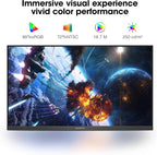 KOORUI 24 Inch Gaming Monitor 144Hz Full HD 1920 x 1080p IPS Ultra-Slim Display with HDMI VGA, Adaptive Sync, 99% SRGB, VESA 100x100mm, Eye Care, Tilt, Black, E2411K