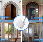 Rierdge 800g Set of 2 Punch-Free Automatic Sensor Door Closer, Multifunctional Drawstring Auto Door Closer for Residential Commercial Bedroom Room Storm (2 Pcs White)