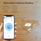 Easebloom Water Leak Detector for Home - Hub & Mini Water Leak Sensor 4-Pack,App Notifications,Sensors for Kitchen/Bathroom,Smart Water Leak Sensor