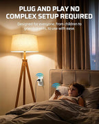 DEWENWILS Remote Control Outlet, Wall Mounted Wireless Light Switch, 2 Independent Control Sockets Electrical Remote Outlet Switch for Lamps, Fans, Household Appliance, No Wiring,100 Ft Range