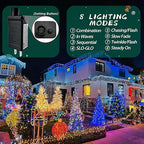 2PCS Replacement 30V 0.12A LED Transformer Class 2 Power Supply Adapter Ip44 LED Light Controller Low Voltage Transformer for Christmas String Light Inflatable Decorations (30V3.6W 2PCS)