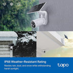 Tapo MagCam 2K Solar, Outdoor Battery Camera+Magnetic Base+Solar Panel, Wireless Camera, 2K QHD, 150° Super-Wide FOV, Free Person/Vehicle/Pet Detection, SD/Cloud Storage, Starlight Color Night Vision