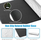 EOBKLAX Mouse Pad,Topographic Line Desk Mat for Desktop,Desk Pad with Non-Slip Base and Stitched Edge,Extended Mousepad for Office and Home 35.4X15.7 Inch
