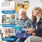 Daytech Wireless Caregiver Pager Call Button for Elderly at Home Life Alert Systems for Seniors Disabled Patient 1 Emergency Watch 1 Receiver