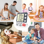 MOSTRUST Digital Dual Kitchen Timer, 3 Channels Countdown Triple Timer for Cooking, Magnetic Memory-Preset Large Display Adjustable Alarm Volume, Multi Times Management, 3A Battery Included, White