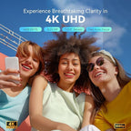 TONGVEO 4K NDI PTZ Camera AI Auto-Tracking 20X Optical Zoom HDMI IP Live Streaming SDI USB3.0 PoE LAN Supports for Church Worship Event Video Conference YouTube OBS vMix Zoom Teams and More
