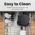 CHEFMAN 2 Qt Mini Air Fryer – Digital Space-Saving Compact Air Fryer with Nonstick and Dishwasher Safe Basket, Quick & Easy Meals in Minutes, Features Digital Timer and Shake Reminder – White