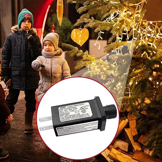 4.5V 0.6A Replacement LED Transformer Class 2 Power Supply Adapter Ip44 LED Light Controller Low Voltage Transformer for Halloween Christmas String Light Inflatable Decorations (4.5V2.7W 1PCS)
