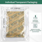 Wisesorb 75% Two-Way Humidity Control Packs, 60 Gram 5 Pack for Storing 1 lb, Size 60 Moisture Control Packets Individually Wrapped, Humidifier Packs for Storage Containers Hydration Packets