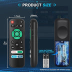 2 Pack Replacement Remote Control Only for Roku TV, Fit for TCL/Onn/Hisense/Element/Sharp/Philips/Westinghouse/Insignia/JVC/RCA/Hitachi/Sanyo Roku TV (Not for Roku Stick and Box)