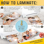 50 Pack Thermal Laminating Pouches 9” x 14.5”, 3 Mil Thick, Suited for Legal Size Laminating Sheets 8.5 x 14