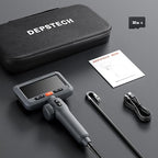 DEPSTECH 10FT Articulating Endoscope Camera with Light: Dual Lens Industrial Borescope with 4.5" Screen and Flexible Cable, Video Inspection Snake Scope Camera Tool for Wall, Auto, Pipe, Mechanics