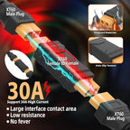 Magiclifee XT60 Female to Female Connector Adapter,XT60 Connector No Wire Adapter for Energy Storage Power,Outdoor Power, Compatible with RC Drones, Toy Cars Boat etc