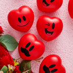 JOYIN 15 PCS Valentines Day Heart Shaped Stress Relief 3“ Balls for Kids Party Favors, School Classroom Exchange Prizes Gift