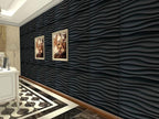 Art3d PVC Wave Panels for Interior Wall Decor, Antique Copper Textured 3D Wall Tiles, 19.7" x 19.7" (12-Pack)