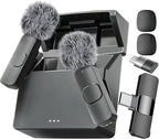 Mini Mic Pro (Latest Model - Wireless Microphone for iPhone, iPad, Android, Lavalier Microphone for Video Recording - iPhone Mic Crystal Clear Recording with USB-C (with Charging Case)