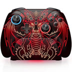 ELISWEEN Wireless Gaming Controller with Charging Dock for PC| Hall Effect Joystick & 1000Hz Polling | Programmable Back Buttons, RGB, Turbo, Gyro | Compatible with Switch/Switch 2, Android, iOS