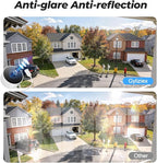 4MP/2K Window Camera for Home Security, 5G&2.4G WiFi Indoor Security Cameras, 2 Packs Outdoor Monitor Cam thru Glass Blacklight Color Night Vision, 24/7 Recording AI Human Detection, Easy Mag. Install