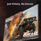 KTC 27” Gaming Monitor 180Hz QHD(2560× 1440p), 1MS,Fast IPS Monitor,122% sRGB,1X DP & 2X HDMI,HDR 10,VESA,FreeSync 144Hz 2K Monitor Black