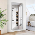 36x72inch Bathroom Mirror, Silver Rectangle Mirror with Thin Metal Frame, Large Rectangular Wall Mirrors for Bathroom, Living Roomm, Hair Salon, Big Farmehouse Mirror Hang Horizontal/Vertical