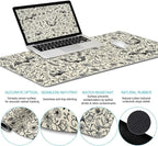 LIMKRIAN Goth Bat Mouse Pad Set Large Desk Mat for Desktop, Ergonomic Mouse Pad with Wrist Rest for Gaming, Keyboard Mat Wrist Support Cup Coaster Set, Gothic Office Desk Accessories Decor Supplies