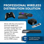 OREI Wireless HDMI Extender Transmitter & Receiver Dongle UtraHD 5.1-5.2 Ghz Up to 4K @ 60Hz - Upto 150 Feet - Perfect for Streaming from Laptop, PC, Cable, Netflix, YouTube, PS4 to HDTV/Projector