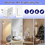 Remote Switch Outlet, GreenCyle 4 Outlet Plug with Remote, Wireless On/Off Light Switch Wall Mounted, 15A/1500W, TUV Listed, No Wiring Needed, 500ft RF Range, for Lamps, Fans, Household Appliances