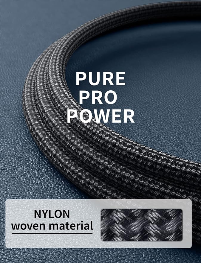 USB A to USB C Cable 15FT Extra Long, USB C Cable Fast Charging, Upgraded Extra Durable Braided USB C Cord for iPhone 17 16 15 Pro Max, MacBook Pro, Sam sung Galaxy S10 S9 Plus, LG and More-2Pack