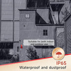 EOKHEOY Outdoor Security Siren Alarm 1.24 Mile Range Wireless 120dB Loud Waterproof Emergency Alarms with Strobe Light Adjustable Siren Sounds AC110-120V