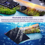 Large Extended Gaming Mouse Pad with Stitched Edges, Non-Slip Waterproof Rubber Base Mouse Pad for Office, Computer, Keyboard, Laptop and Home Desk Pad 35.4 x 15.7 x 0.12 Inch (Sunset Forest)