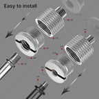 IXTECH Mic Stand Adapter Set - 8pcs Metal Tripod Adapter - 5/8" to "3/8" & "1/4" Male/Female Threads - ADP01 Silver