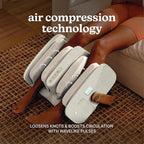Homedics Luxe Comfort Foot Massager & Calf Massager with Heat, Shiatsu, Deep Kneading, Air Compression, Circulation Boost, Relaxation, Adjustable Modes, Post-Workout Recovery