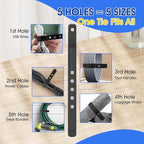 AROIC 30Pcs Reusable Silicone Cable Ties, 3-Size Adjustable Cord Organizer Set for Home Office & Travel Essentials - Under Desk Cable Management, Wire Organizer for Computer, Kitchen, Data Cords